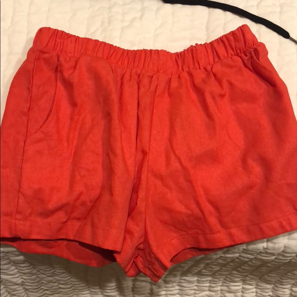 super cute coral colored shorts!!